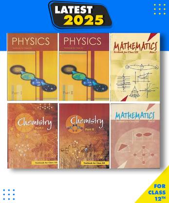 NCERT Class 12th PCM PART 1 & 2 Physics, Chemistry And Mathematics Paperback NCERT In English MEDUIM EDITION Paperback, NCERT|New Latest Edition For 2025-2026