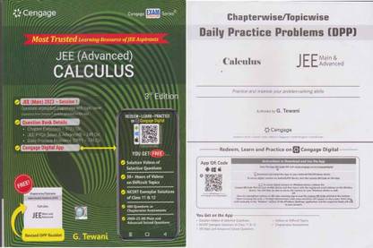 Cengage Jee (Advanced) Calculus [3 Rd Edition] With Daily Practice Problems (Dpp) Set Of Two Books, By G. Tewani