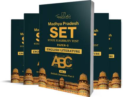 टॉपर्सनोट्स मध्य प्रदेश स्टेट एलिजिबिलिटी टेस्ट(SET) पेपर 2 इंग्लिश लिटरेचर नोट्स इन इंग्लिश मीडियम | सेट ऑफ 5 बुक्स