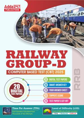 Railway Group - D Computer Based Test (CBT) 20 Digital Test Papers Exam 2025