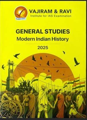 Vajiram And Ravi General Studies Modern India History(GS) Book Prelims And Mains Printed Study Material And Notes- 2025-26 English