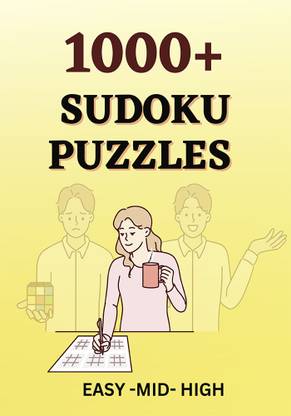 1000+ Sudoku Game Book Easy To Hard Levels