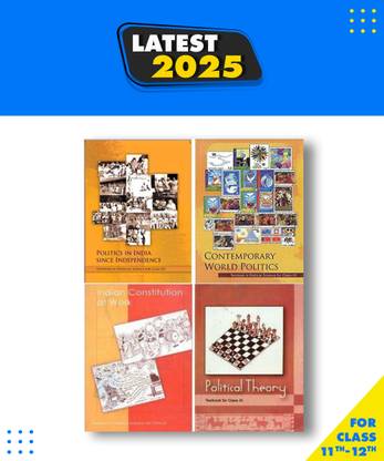 NCERT Textbook In Political Science For Class 11 And Class 12 COMBO Paperback, NCERT|New Latest Edition For 2025-2026