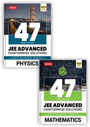 MTG 47 Years JEE Advanced (1978-2023) Chapter-Wise Previous Years Solved Question Papers Physics & Mathematics | JEE Advanced PYQ For 2025 Exam (Set Of 2 Books)