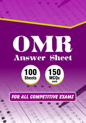 OMR Sheets For All Exams 100 Sheets Of 150 MCQs