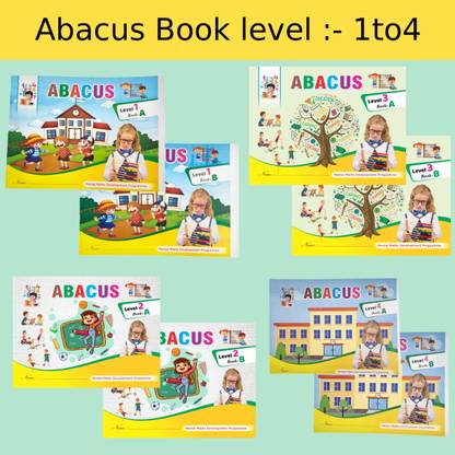 Abacus Book Level 1 To 4 (A+B Total 8 Books)