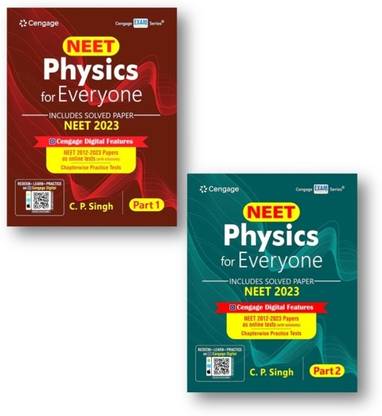 Cengage NEET Physics For Everyone - Part 1 And 2 Includes NEET 2023 Solved Paper With QR Code For Cengage Digital Features - Set Of 2 Books For 2024 Exams