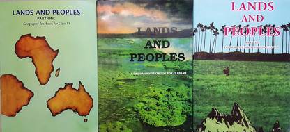 Old NCERT Geography Combo (3 Books) (1)Land And Peoples Part I Class VI, (2)Land And Peoples Class Part II Class VII, (3)Land And Peoples Part III Class VIII