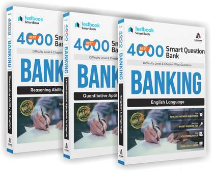 Best 4000 Smart Practice Questions For Banking English Language+ Quantitative Aptitude English+REASONING ABILITY IN ENGLISH (Set Of 3 Books) NEW EDITION-2023