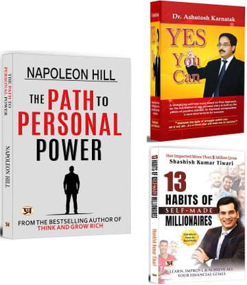 The Path To Personal Power + Yes You Can + 13 Habits Of Self-Made Millionaires | Self Help Books Who Help You To Find Fulfillment, Live A Better Life And Become Prosperous (Set Of 3 Books In English)