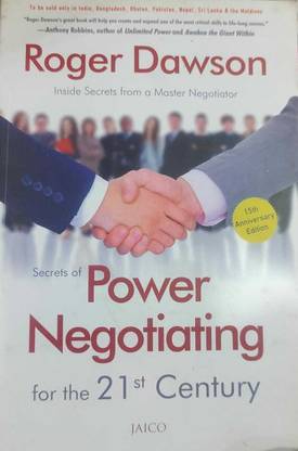 Roger Dawson Secrets Of Power Negotiating For The 21st Century