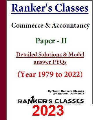 Ranker's Coaching Commerce Optional Paper 2- Optional Test Series Question With Answers- English Medium 2023 (Spiral Bound, Rankers Classes) (Spirals Bound, Rankers Classes) (Paperback Rankers IAS Photocopy)
