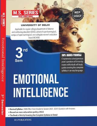 M S Series Delhi University Value Addition Course 2 Emotional Intelligence VAC Common For All Semester Semester 3 UGCF/NEP - (SOL & Regular & NEWEB