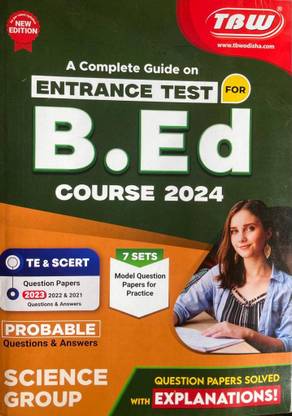 B.Ed Entrance Test Guide For Science Group 2024 New Edition TBW