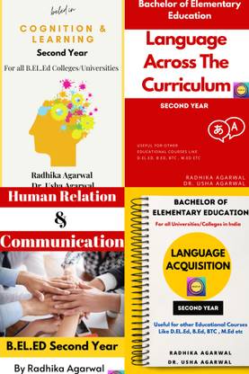 B.El.Ed Books Second Year English Medium - Set Of 04 Books (Only For B.U, D.U, JNCU)