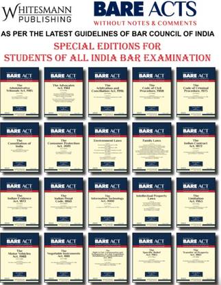 Bare Act Without Comment Special For All India Bar Examination
