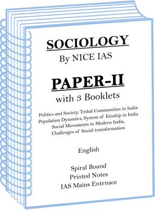 Sociology Optional Printed Notes Of Paper-II Book 4 To 6 For UPSC Mains