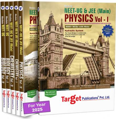 NEET UG Absolute Physics, Chemistry And Biology ( PCB ) For Medical Entrance Exam 2025 | Chapterwise MCQs With Solutions | As Per Latest Syllabus Prescribed By NMC | 8 Books