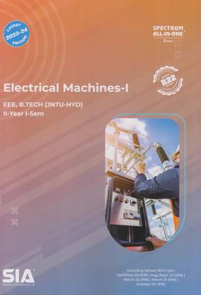 Electrical Machines-I EEE, B.Tech II-Year I-Sem Jntu-Hyd (R22) Latest 2023-24 Edition