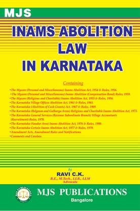 INAMS ABOLITION LAW IN KARNATAKA(2024 Edition)