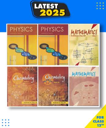 Physics Part -1 & 2 , Chemistry Part -1 & 2 And Mathematics Textbook Part -1 & 2 For Class 12 Set Of 6 Books Paperback, NCERT Mr Books Paperback, NCERT Paperback, NCERT|New Latest Edition For 2025-2026