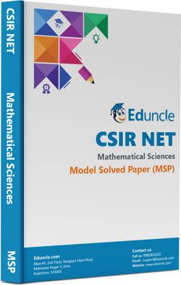 CSIR NET Mathematical Sciences MSP With Part-A (Model Solved Papers) By Eduncle
