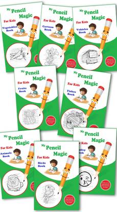 Magical Pencil Shading Activity Books For Kids - Activity Pencil Shading Book
