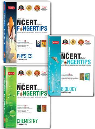 MTG Objective NCERT At Your FINGERTIPS For NEET-AIIMS - Physics, Chemistry, Biology, Best NEET Books (Based On NCERT Pattern - Latest & Revised Edition 2022) Set Of 3 Books