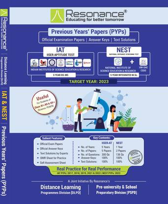 IISER & NEST Previous Years Papers (PYPs)