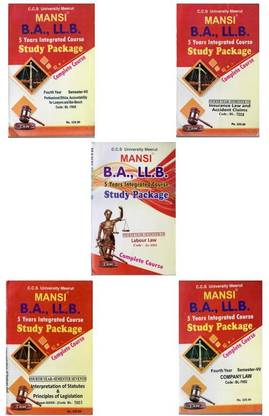 HINDI Study Package Semester – VII - ( Professional Ethics, Accountability Insurance Law, Interpretation Of Statutes, Company Law, Labour Law ) Mansi’s C.C.S. University Meerut B.A. LL.B 5 Year