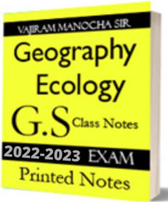 Vajiram Manocha Sir G.S Class Notes Geography Ecology