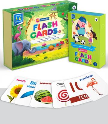 Flash Cards For Kids A To Z, Alphabet, Numbers, Animals, Fruits, Vegetable, Flowers And Birds | Combo Pack Of 160 Non Tearable Cards | Kids Learning With Fun | Age 1 - 6 Years | Early Children Education