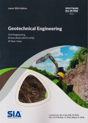 Geotechnical Engineering (Civil Engineering) B.Tech III-Year I-Sem (R22) JNTU-HYD Latest 2024 Edition