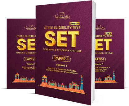 TOPPERSNOTES State Eligibility Test(SET) Paper 1 Exam Preparation Notes In English Medium | Based On Latest Exam Pattern/Syllabus | NEW EDITION