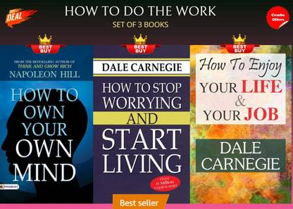 How To Do The Work Combo: Set Of 3 Books