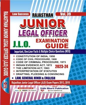 Rajasthan JLO Exam Guide (LAW) In English
