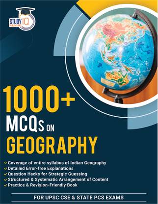 1000+ MCQs On Geography For UPSC 2025 Civil Services Exam, Geography 1000+ MCQs Book For State PCS Exams