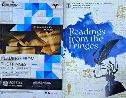 Second Semester Calicut University English Text Book & Guide Combo