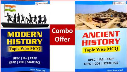 Modern History MCQ And Ancient History MCQ (Topic Wise MCQs) Eng Med. Combo Offer For UPSC/IAS/CDS/CAPF/NDA /State PCS Etc. Govt. Exam