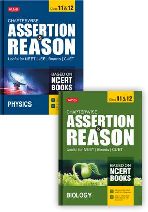 MTG Chapterwise Assertion & Reason For NEET, CUET & Boards Exam (Class-11 & 12) Physics, Biology - Available Previous 19 Years AIIMS & 3 Years NEET And Boards Exam Questions (Set Of 2 Books)