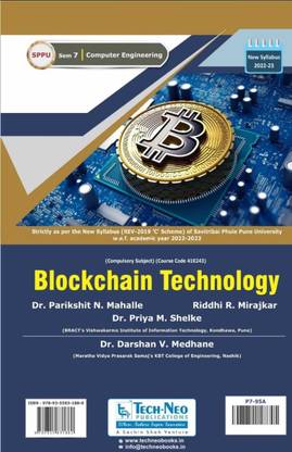 Blockchain Technology For SPPU Sem 7 Computer Engineering Course Code :410243 Academic Year 2022-2023