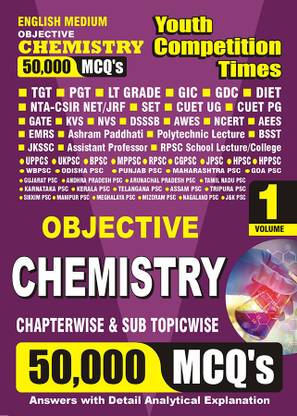 2023-24 TGT/PGT/GIC Chemistry 50,000 MCQ Vol.01 Solved Papers