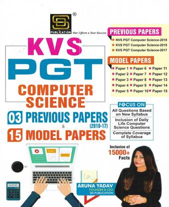 KVS PGT Computer Science 2023 Solved Papers , Model Papers In English