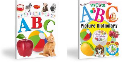 Set Of 2 Books, General Learning Books | My Cute ABC Picture Dictionary And My First Book Of ABC