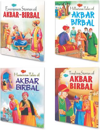 Evergreen Stories Of Akbar-Birbal, Hilarious Tales Of Akbar Birbal, Humorous Tales Of Akbar Birbal And Tingling Stories Of Akbar Birbal Books For Kids : Akbar-Birbal Stories For Kids, Fun-Interesting Kids Story Books, Timeless Classics Stories Book For Kids | Combo Of 4 Kids Story Books