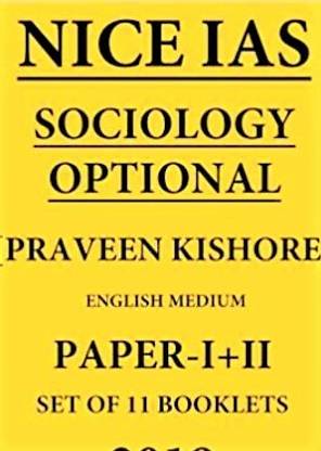 नाइस IAS सोशियोलॉजी ऑप्शनल बाय प्रवीण किशोर (इंग्लिश मीडियम)