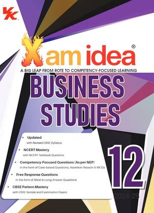 Xam Idea Business Studies Class 12 Book | CBSE Board | Chapterwise Question Bank | Based On Revised CBSE Syllabus | NCERT Questions Included | 2024-25 Exam