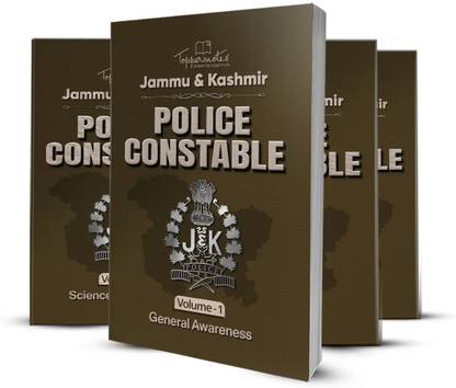 Jammu & Kashmir Police Constable Exam Preparation Study Material Notes English Medium Set Of Books Latest Edition