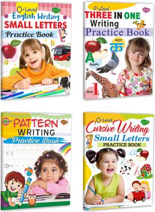 बेस्ट फॉर किड्स सेट ऑफ 4 ऑल इन वन राइटिंग बुक विथ गेम्स एंड एक्टीविटीज़ | 0-लेवल थ्री इन वन राइटिंग प्रैक्टिस बुक, 0-लेवल पैटर्न राइटिंग प्रैक्टिस बुक, 0-लेवल इंग्लिश राइटिंग स्मॉल लेटर्स प्रैक्टिस बुक एंड 0-लेवल क्यूरिस्व राइटिंग स्मॉल लेटर्स प्रैक्टिस बुक (पिन बाइंडिंग, )