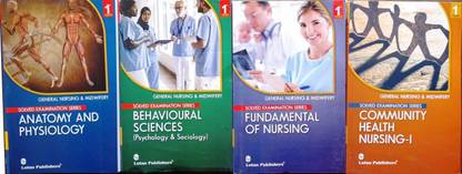 GNM 1st YEAR SOLVED EXAMINATION SERIES- Set Of 4 Books - Anatomy & Physiology, Behavioural Sciences, Fundamental Of Nursing, Community Health Nursing-1